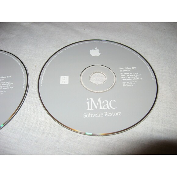 iMac For DV Models Software Install & Restore Discs SSW Version 9.0.4 - Picture 3 of 3